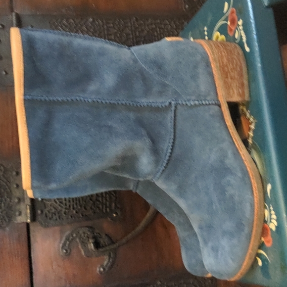 UGG Blue Suede Boots - Picture 3 of 12